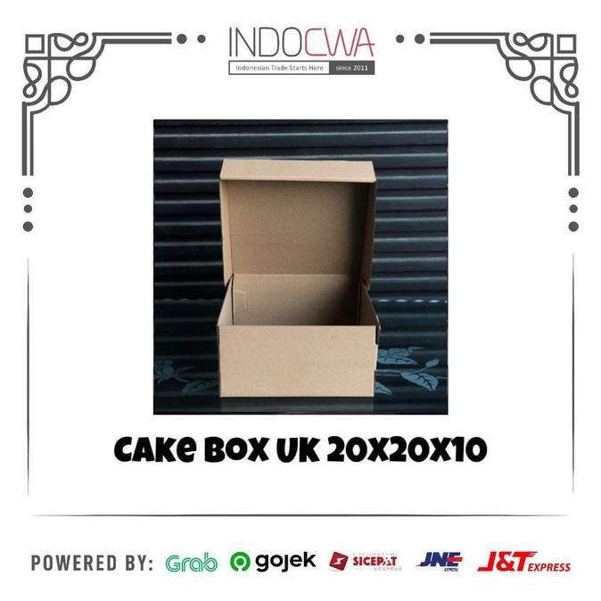

Cake Box / Kardus Karton Box Kue Polos Uk 20X20X10