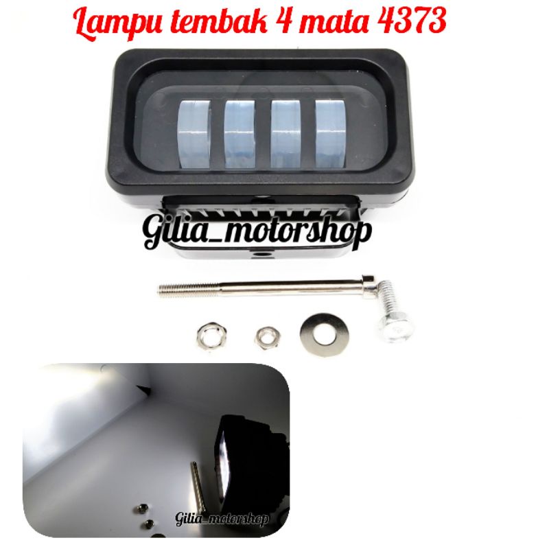 Lampu tembak 4 LED 12watt /lampu tembak sorot Cwl 4373 model Kotak