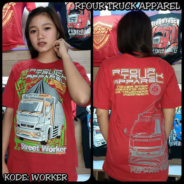 Kaos truk kaos canter truk mania  original rfour truck apparel