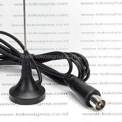 ☏ PORTABLE MAGNET ANTENA TV TUNER SIARAN ANALOG / DIGITAL DVB ♤