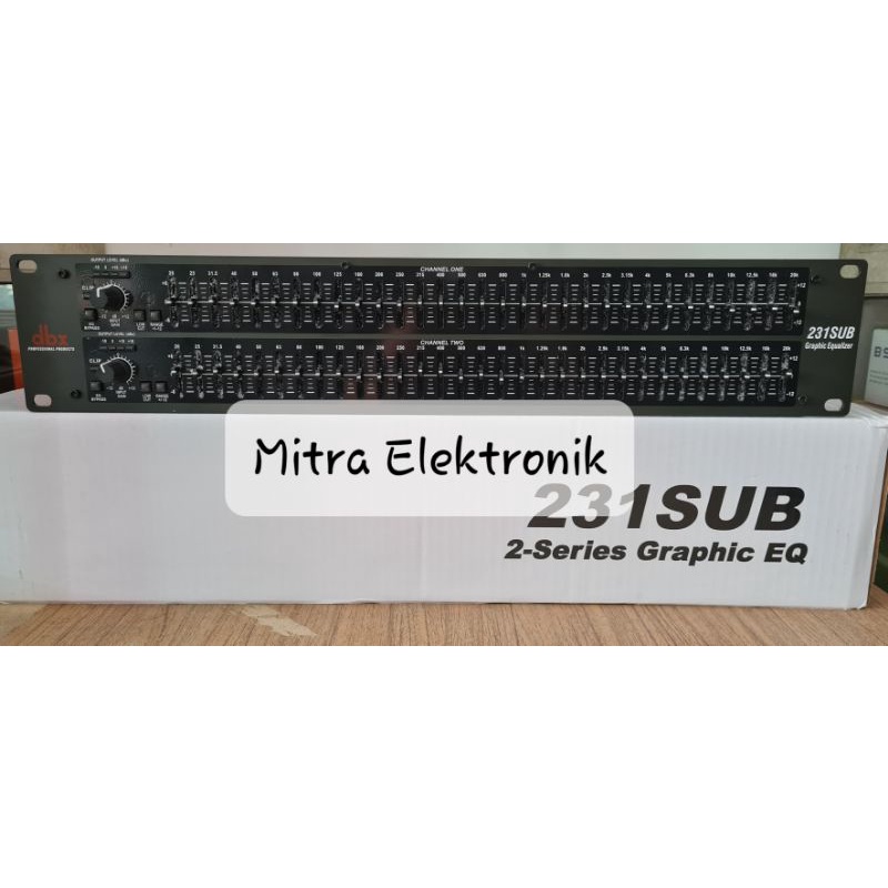 EQ DBX 231 Sub / Equalizer 231 Dbx Pls subwoofer Eq Dbx 231+ sub
