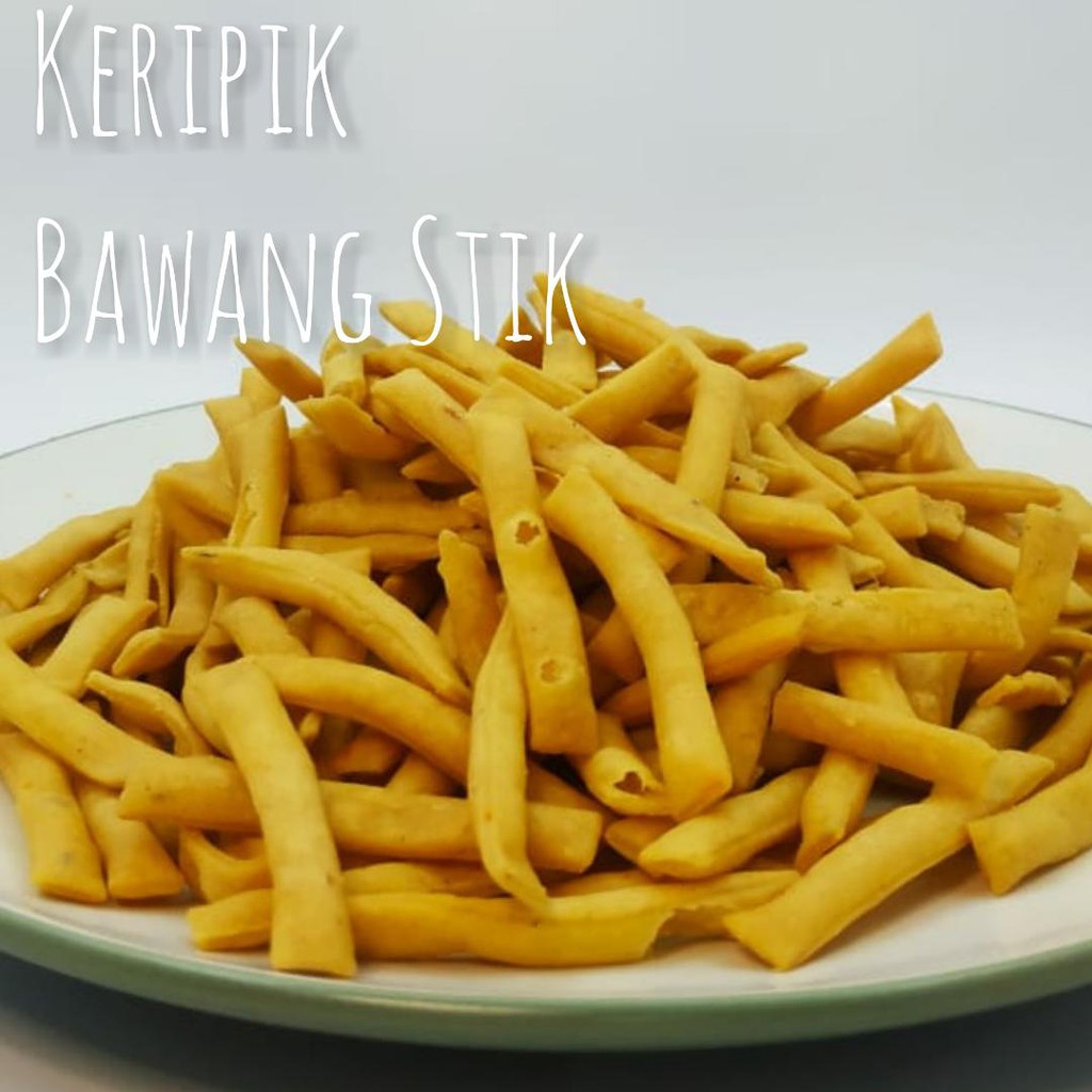 

Keripik Bawang Stik 250gr Aneka Snack Murah Cemilan Kemasan Kiloan Enak