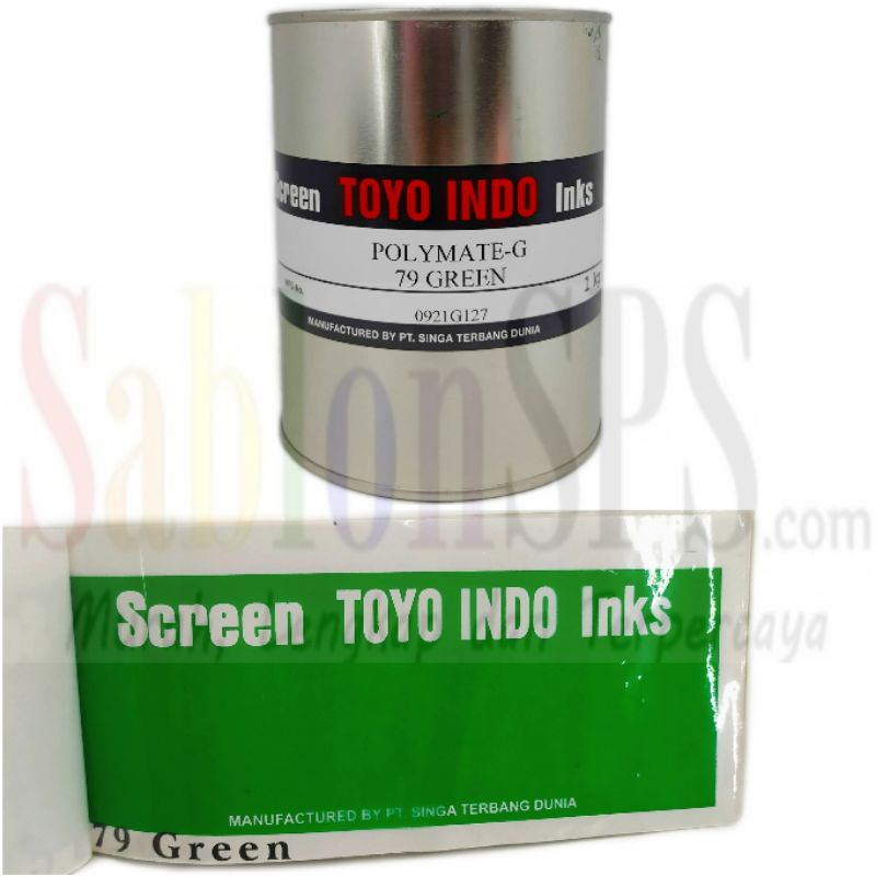 TINTA TOYO POLYMATE GREEN G79 GREEN TINTA SABLON PLASTIK 1KG