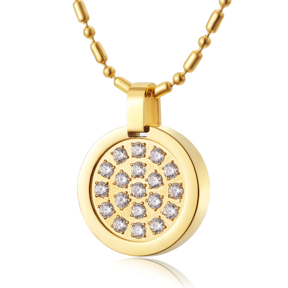 Energi Ion Negatif Bio Liontin Kuantum Zirkon Liontin Asli kalung Rantai Bio Ion Negatif Kalung