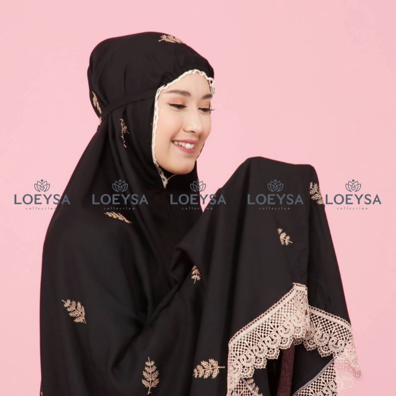 Mukena Rayon Bordir Tropical Loesya Dewasa