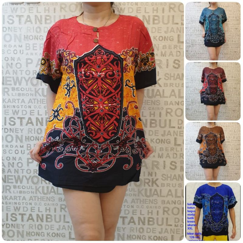 baju Bali batik daya XL dewasa rayon bagus dewasa