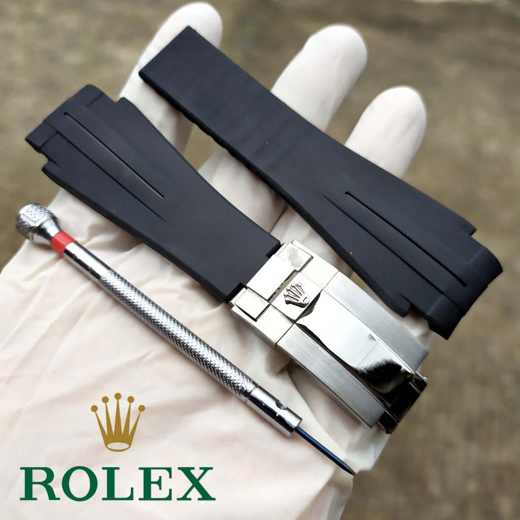 Strap Rubber Tali Karet Rolex Rubber B 20mm Premium Terbaik.