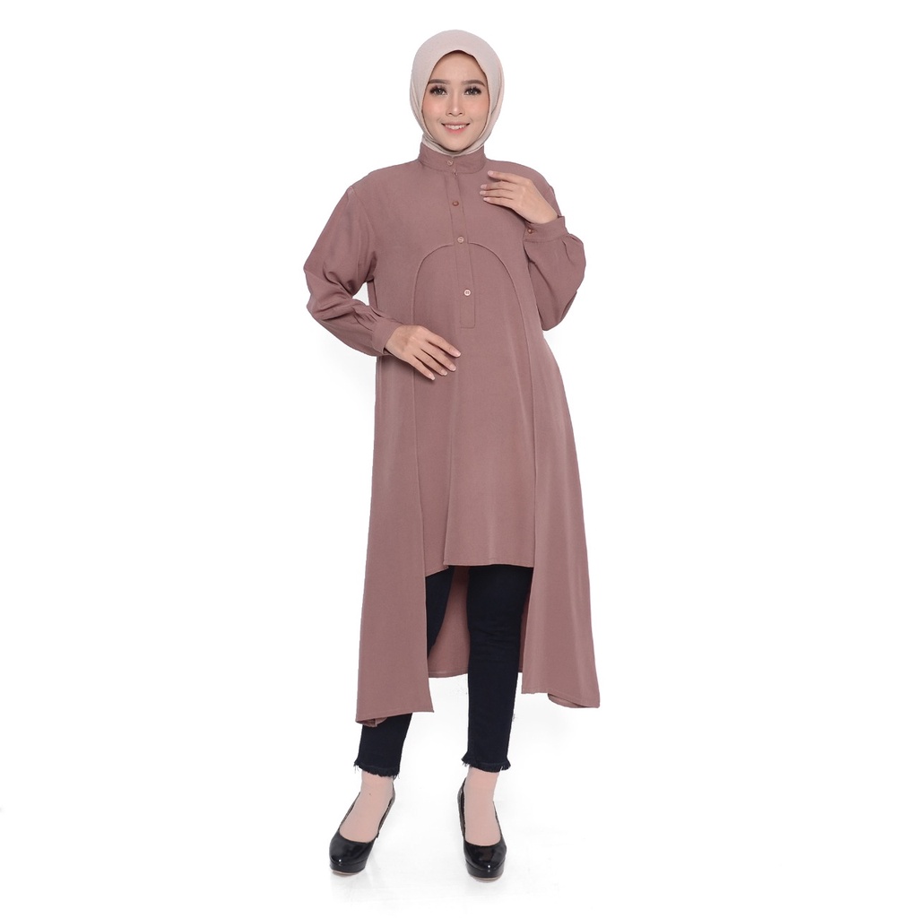 TUNIK/ATASAN WANITA BAJU LONG TUNIK KEKINIAN/BUSUI