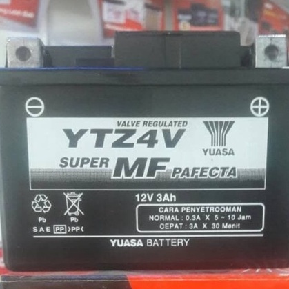 Aki yuasa YTZ-4V MF Motor Mio Soul, Mio J, Mio GT, beat,scopy,vixion