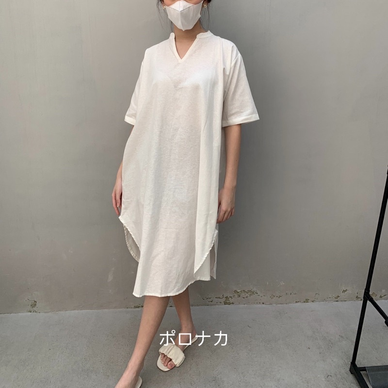 PORONAKA - ARA Linen Midi Dress