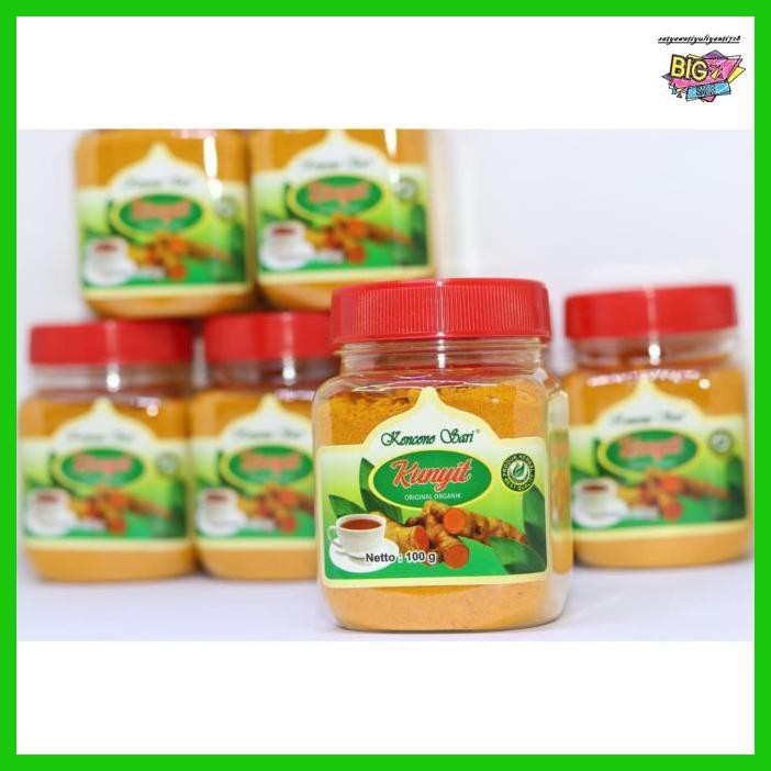 

obatlabreh- jamu kunyit bubuk original organik kencono sari 100 gr 100% asli -aslii.