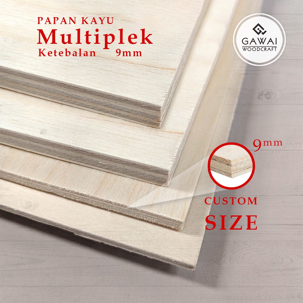 Papan Kayu Triplek / Multiplek 9mm Custom
