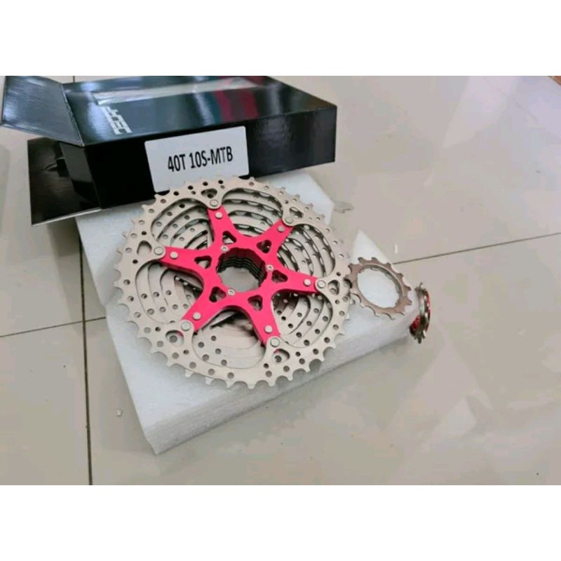 SPROCKET 10SP DECAF GEAR 10 SP CASSETTE SPROCKETS GIR SEPEDA MTB SELI LIPAT ROADBIKE 10 SPEED 11T-34T / 36T / 40T RINGAN 34 / 36 / 40 / T