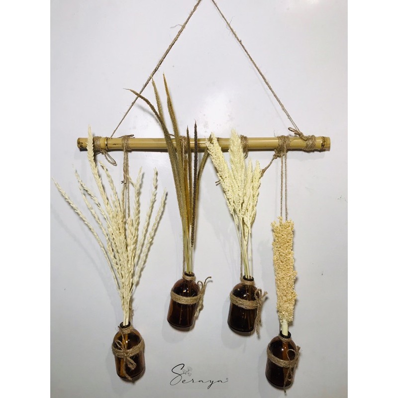 Hiasan Dinding/Wall hanging bunga kering Murah