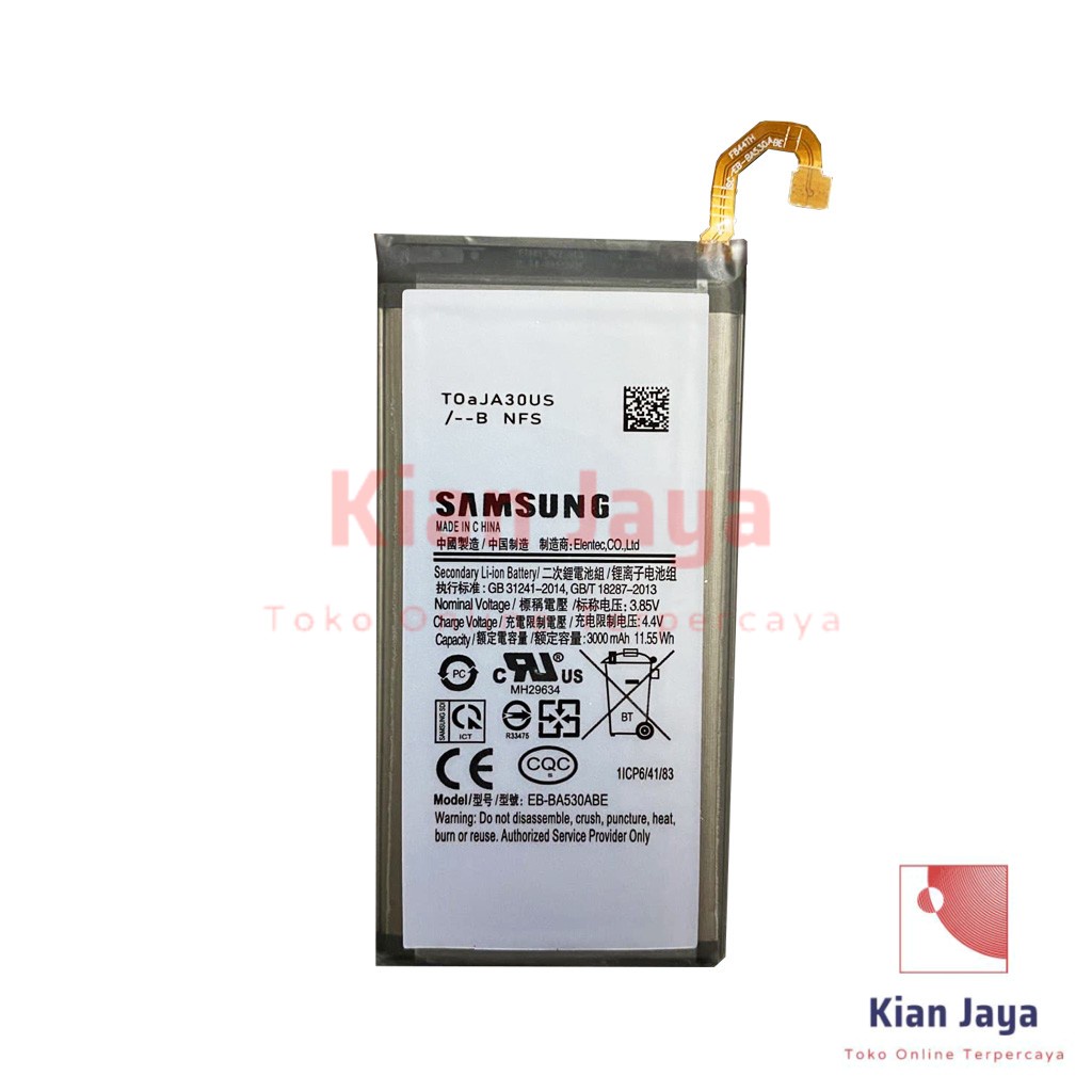 Baterai Samsung Galaxy A8 2018 A530F Original OEM Batre Batrai Battery Hp EB-BA530ABE Ori