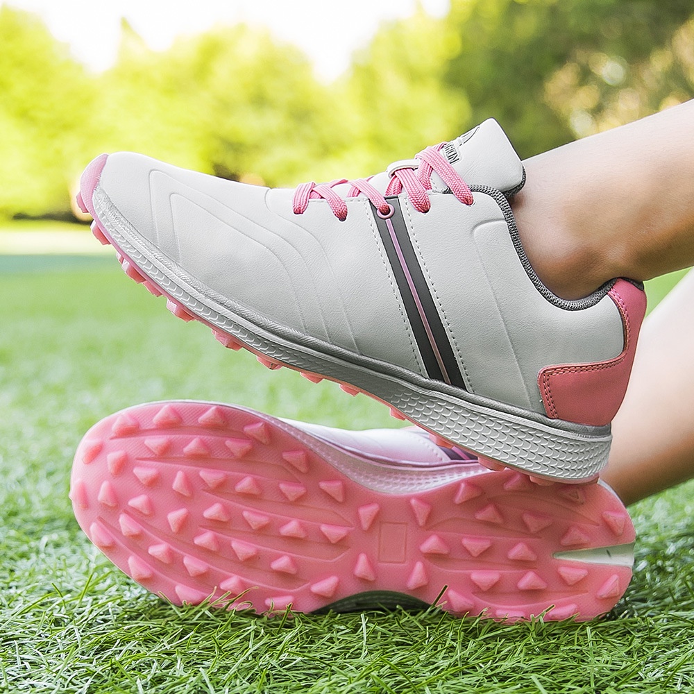 Sepatu Golf Tahan Air Wanita Golf Sepatu Ukuran 35-42 Pelatihan Golf Sepatu Ringan Golf Kasual Sepat