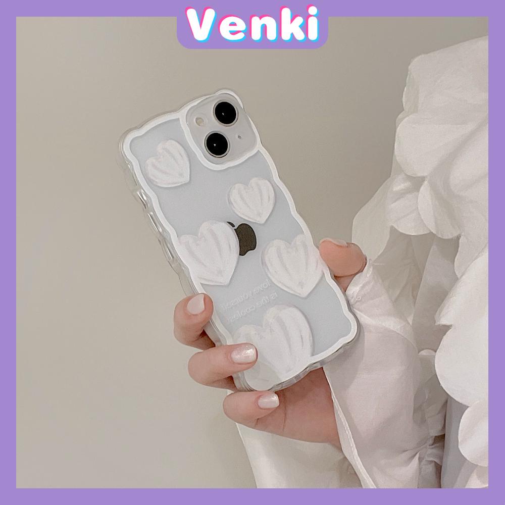 Soft Case Silikon Transparan Anti Slip Shockproof Motif Hati Untuk iPhone 13 Pro Max 12 Pro Max 11 7Plus
