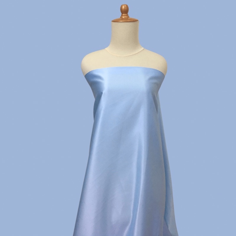 Dasar Kain Satin Velvet Premium Backdrop Backgroud Warna Baby Blue