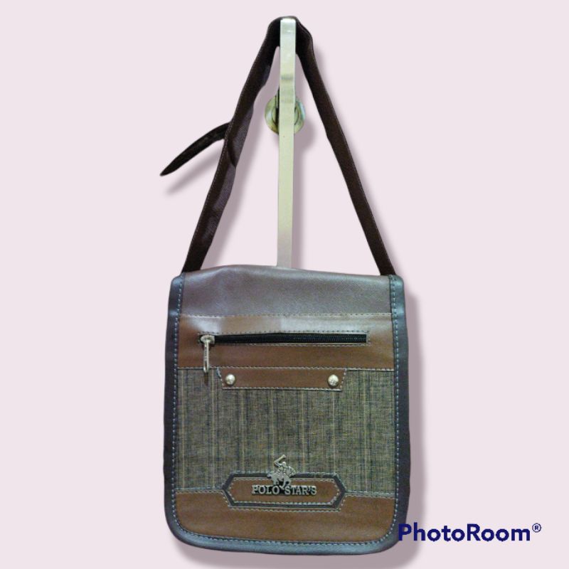 tas kotak/tas selempang pria polo stars besar