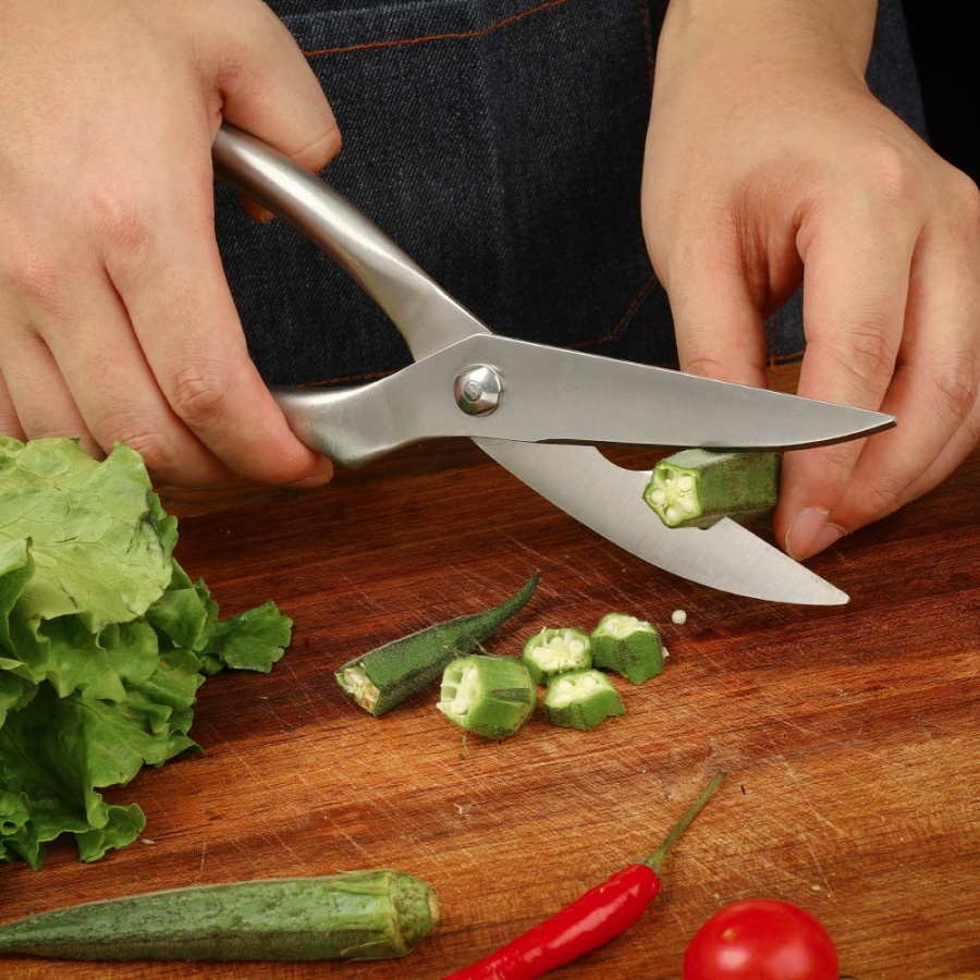 GUNTING TULANG DAGING Ayam Ikan Daging Udang Sayur Gunting Dapur Stainless THE BONE CUTTING SCISSORS Gunting kulit udang kepiting