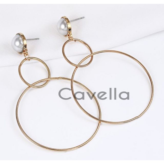 Premium Earring Anting by Cavella - Model : Pearly ER008