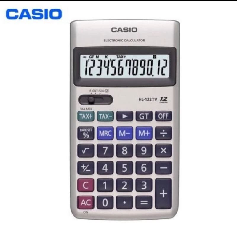 

CASIO KALKULATOR 12 DIGIT HL 122 TV ELECTRONIC CALCULATOR TAX