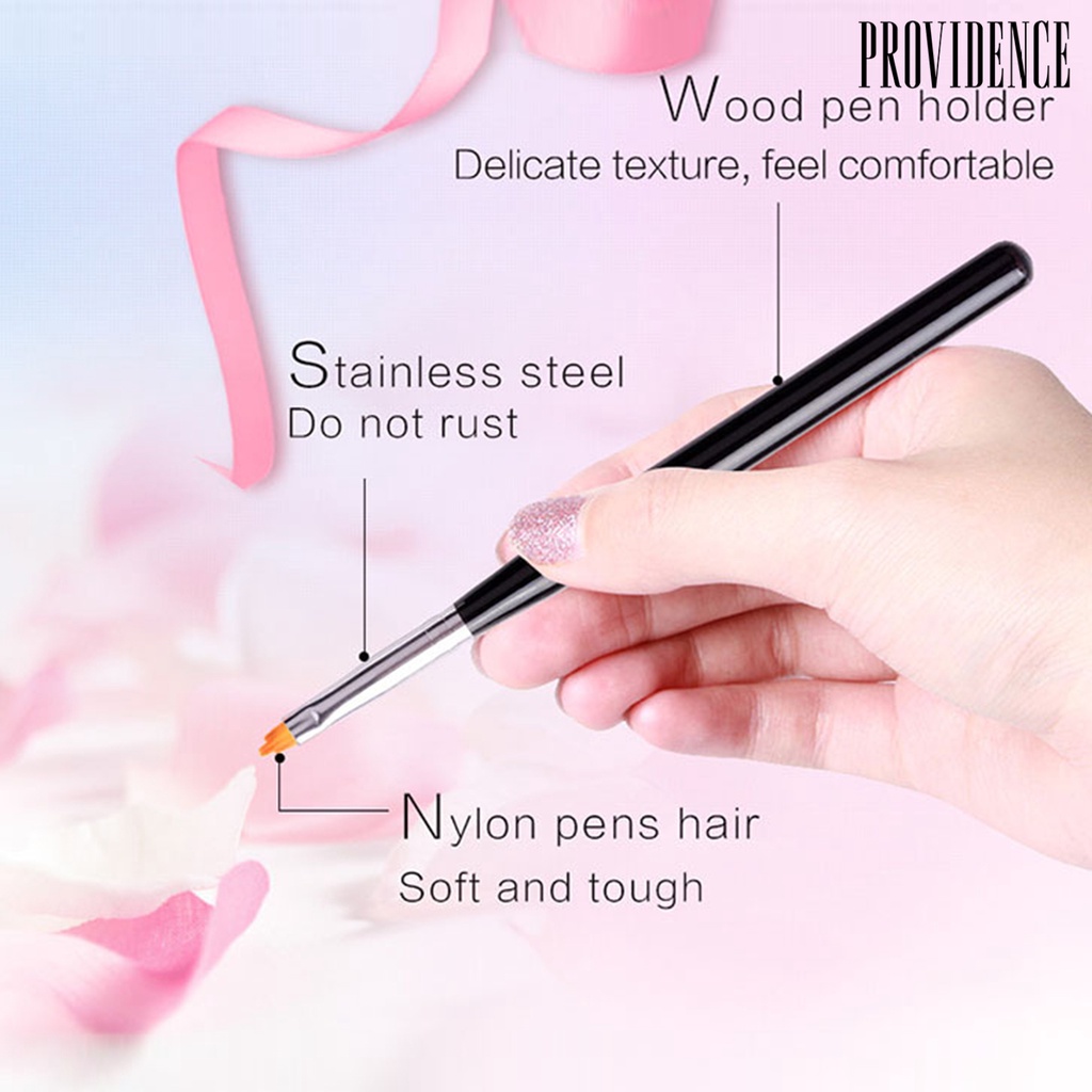 Providence Petal Heads Nail Painting Pen Images Drawing Portable Nail Brush Short Handle Various Shapes Pen for Manicure