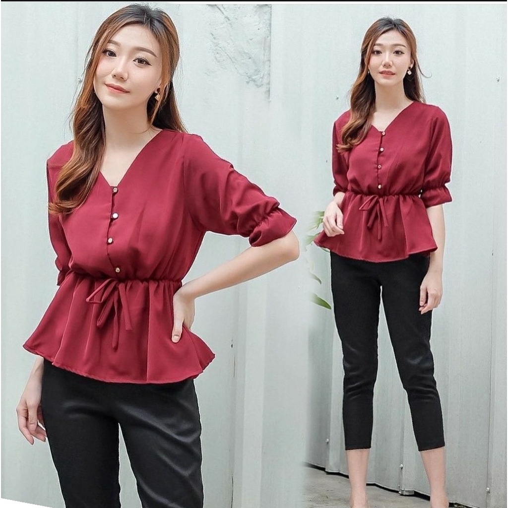 JYACOLLECTION-ATASAN WANITA TERBARU-BAJU ATASAN WANITA-BLOUSE KOREA-BLOUSE WANITA TERBARU-BLUS KOREA