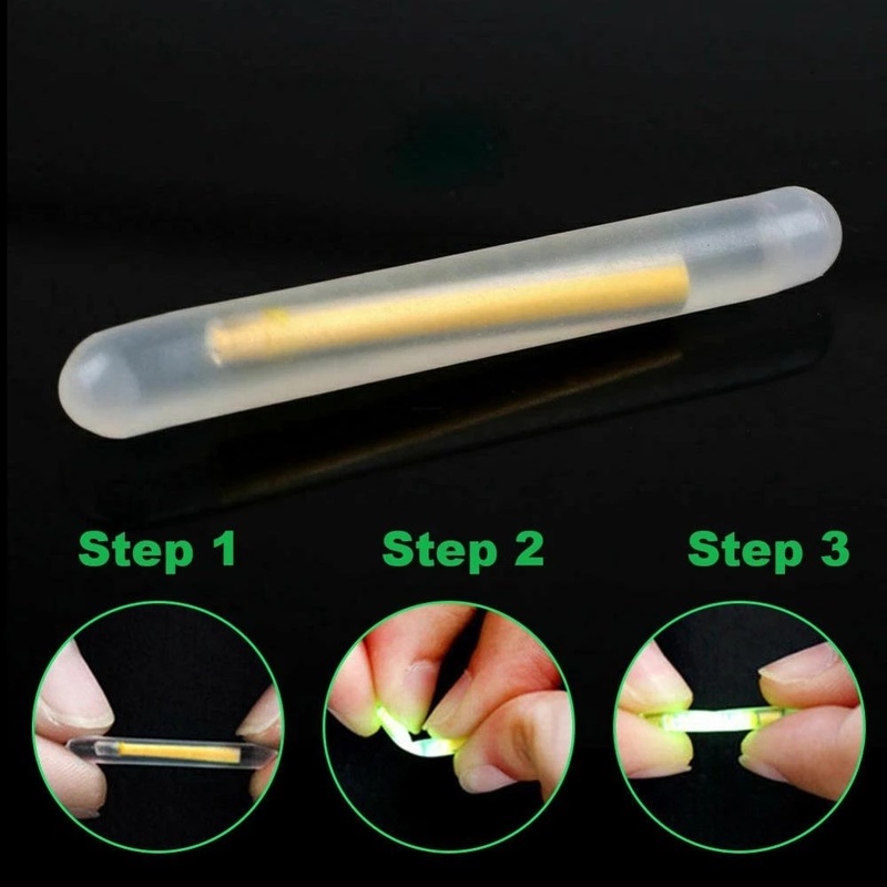 5pcs / Set Tongkat Pancing Fluorescent Luminous Kualitas Tinggi Untuk Memancing Malam Hari