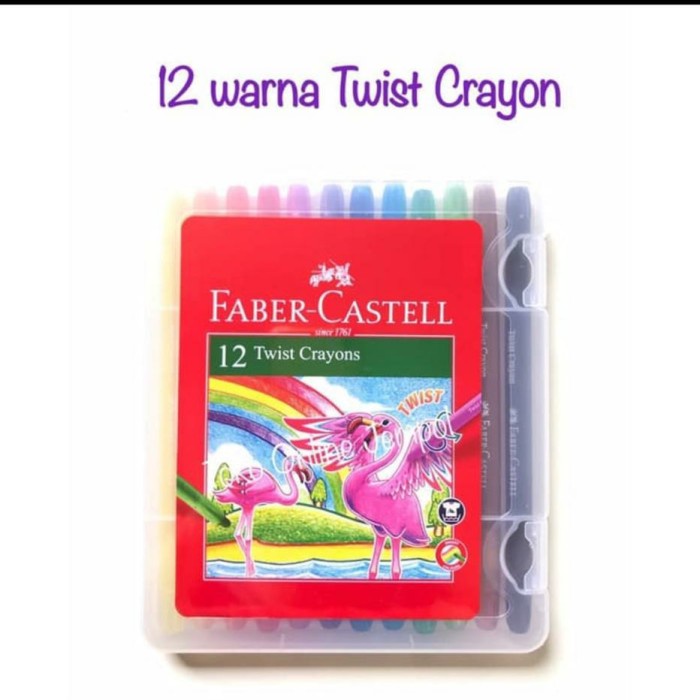 

Hemat Set 12 Warna Krayon Putar Faber Castell Twist Crayon Terbatas