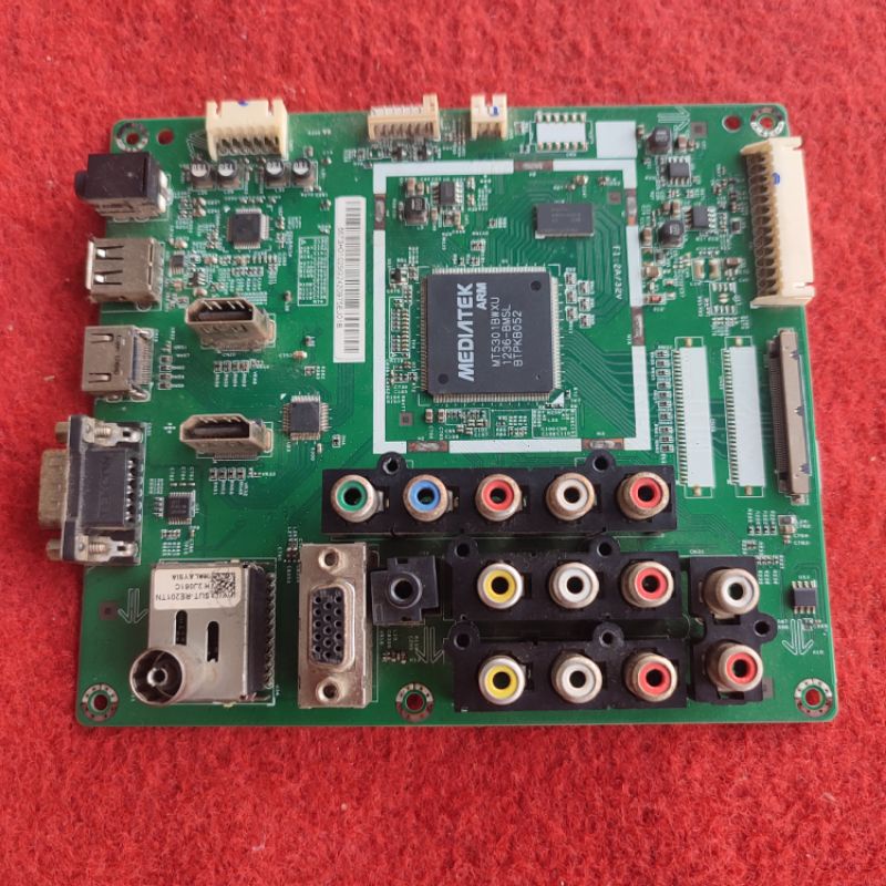 MB mainboard motherboard mesin tv LED Sharp LC 40LE430 M - 40LE430M - 48-73H02.031 - PCB 10098-2 - L