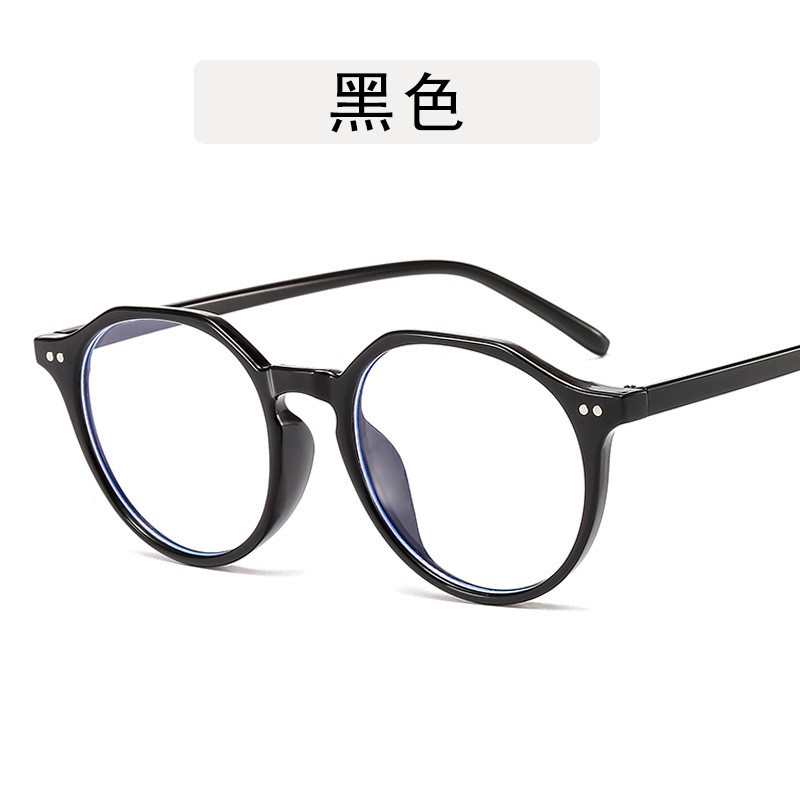 (COD) Kacamata Fashion Frame Bulat Korean Style Kacamata Unisex EyeGlassess MALL SHOPPING