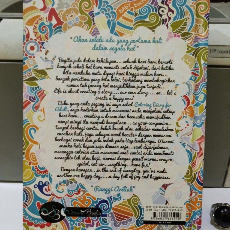 

↾ Coloring Diary For Adult Joy & Happiness Rangga Audah Hard Cover ム