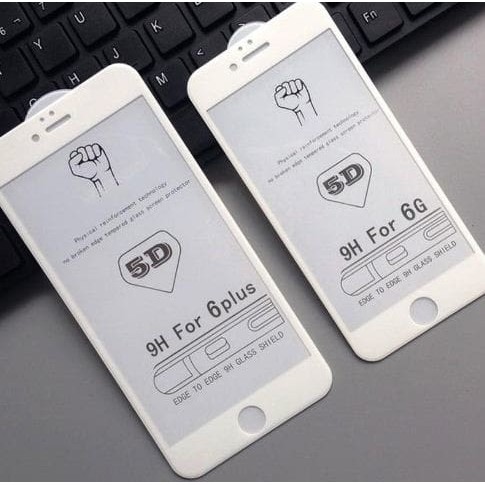 Tempered Glass 5D Iphone 6 - Tempered Full Cover Iphone 6S Good Quality