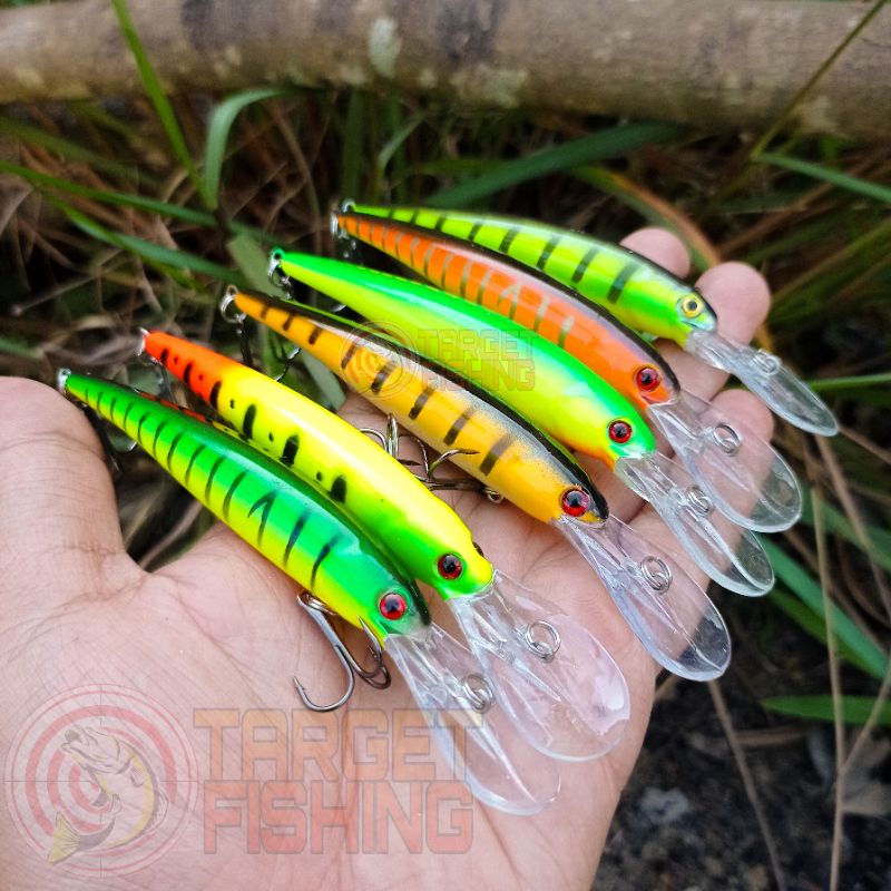 Minnow Kerapu Killer Lidah Panjang 9cm 10gr - Umpan Casting Muara &amp; Mini Trolling