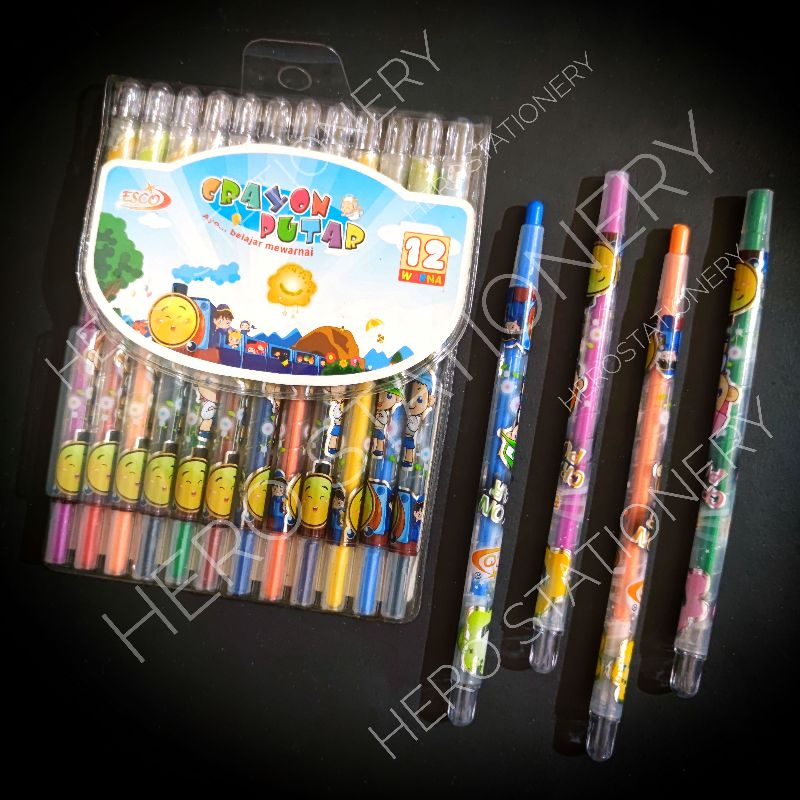 

Krayon putar esco 12 warna