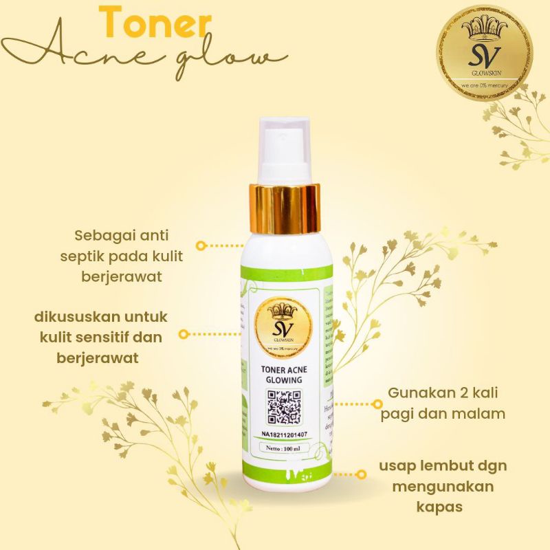 TONER ACNE SV GLOWSKIN BPOM (Free Gift)