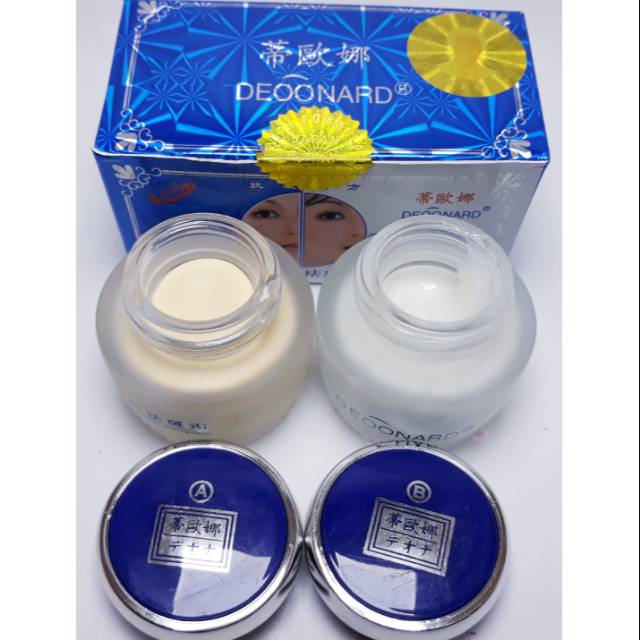 CREAM DEOONARD BIRU SET SIANG &amp; MALAM ORYGINAL