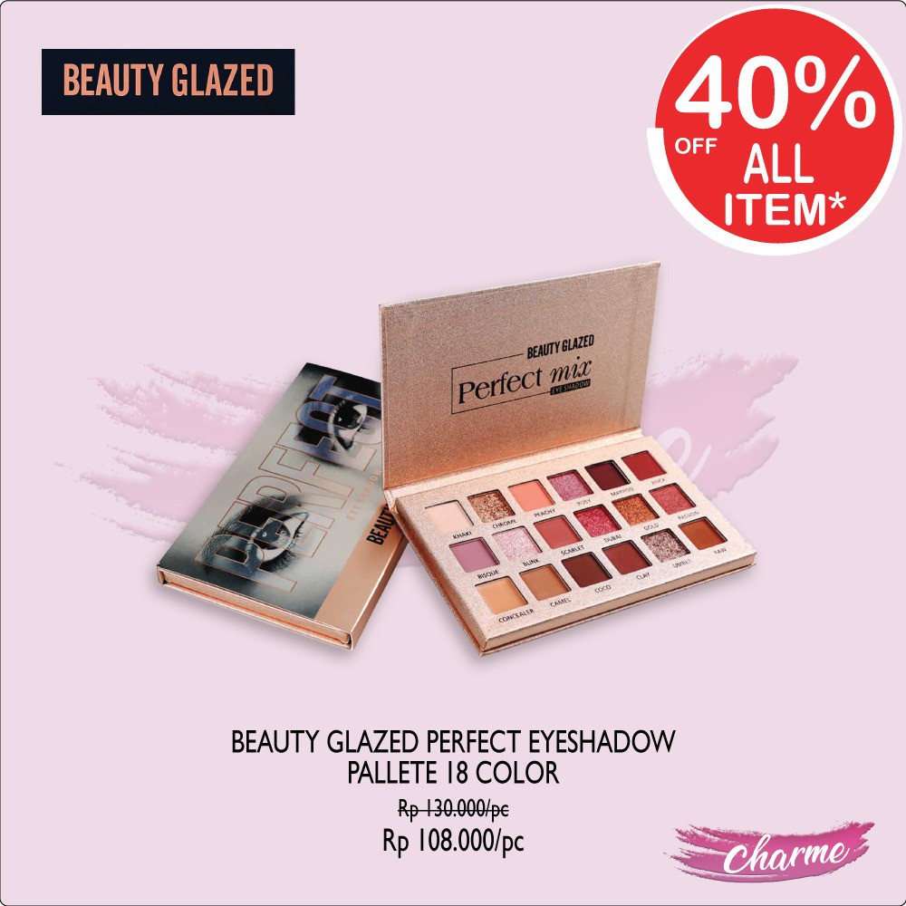 (READY &amp; ORI!) Beauty Glazed Perfect / Perfect Mix / Perfixt Eyeshadow 18 Colors B52 B 52