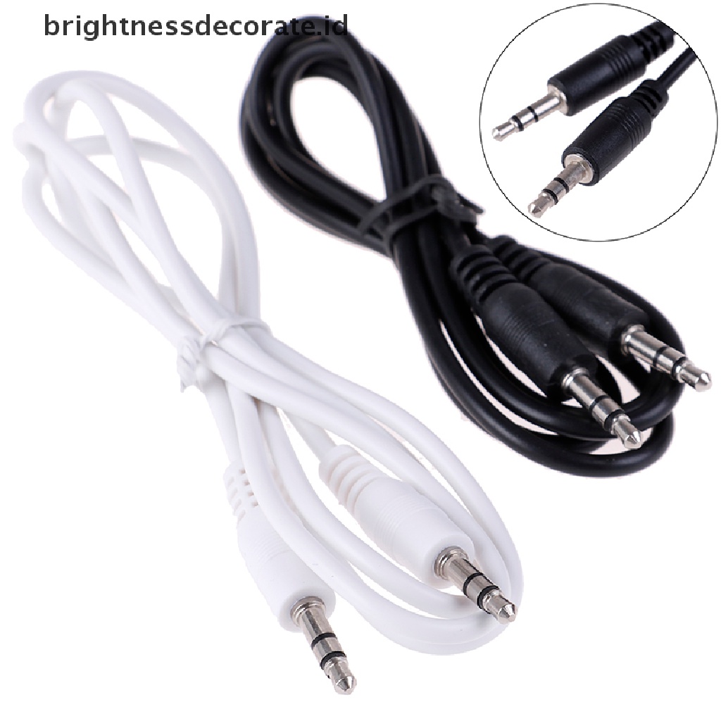 [birth] 1Pc 3.5mm Jack male to male car aux auxiliary cord stereo audio cable 1m [ID]