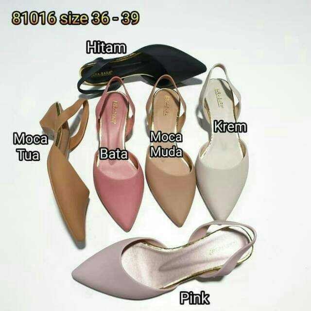 Sepatu Sandal Tali Belakang Wanita Jelly Shoes Bara Bara 81016