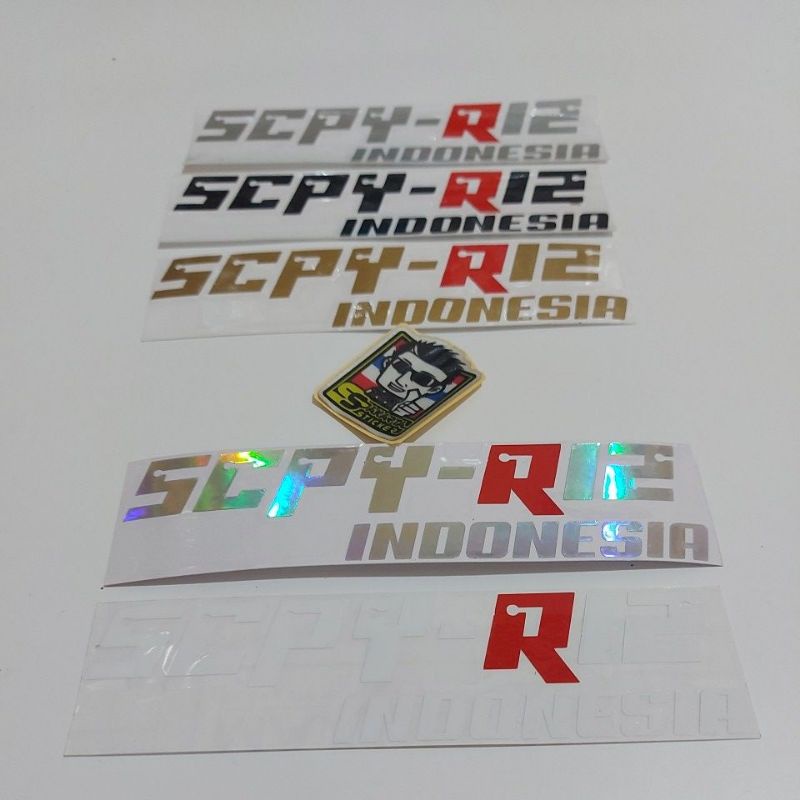 Sticker Scpy R12 Scoopy R12 Cutting