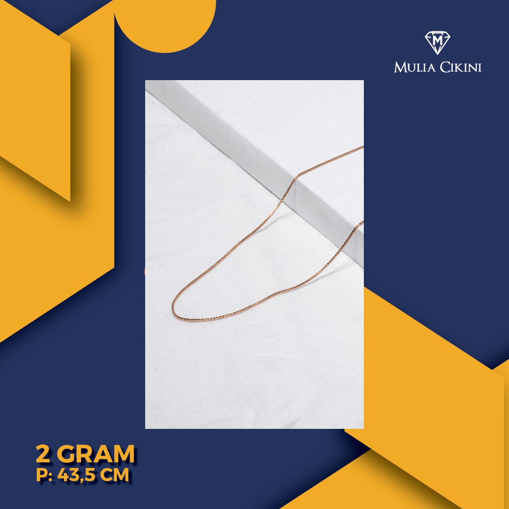 Kalung Emas Kuning UBS Italy Santa 75% 2 gram