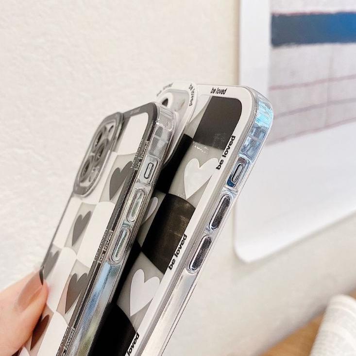 Rekomendasi SOFT CASE CASE BLACK WHITE LOVE OPPO A5S A7 A11K A12 2020 F9 A1K A3S A5 2020 A9 2020 A15