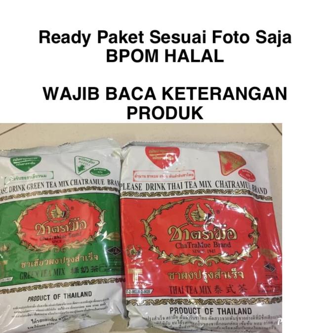 

[COD] PAKET THAI TEA dan GREEN TEA THAITEA chatramue number one [COD]