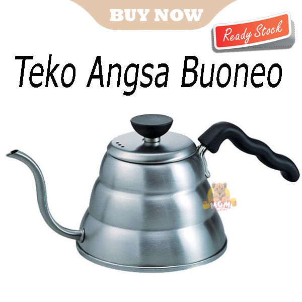 Teko Kopi Leher Angsa gooseneck Kettle Buonoe 1L Induction ready