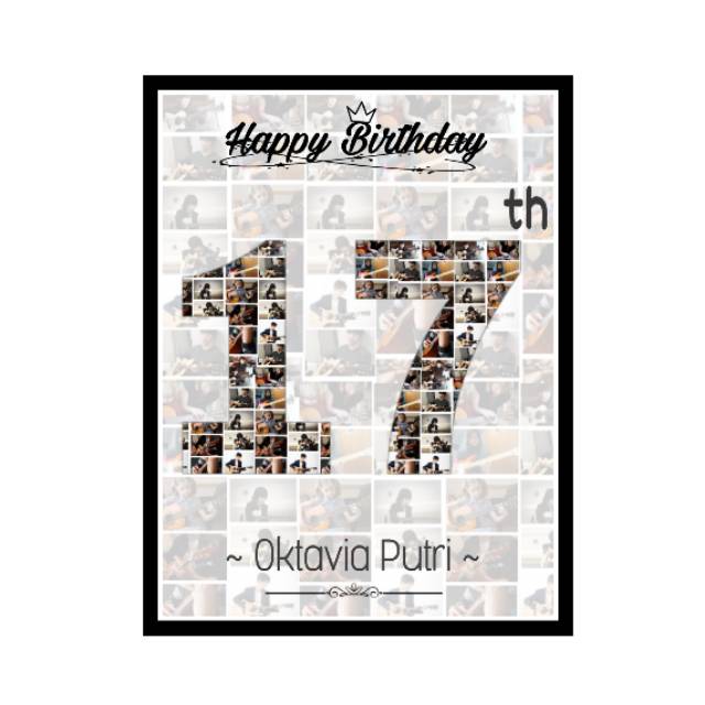 

Kado ultah, anniversary (mozaik angka/huruf)