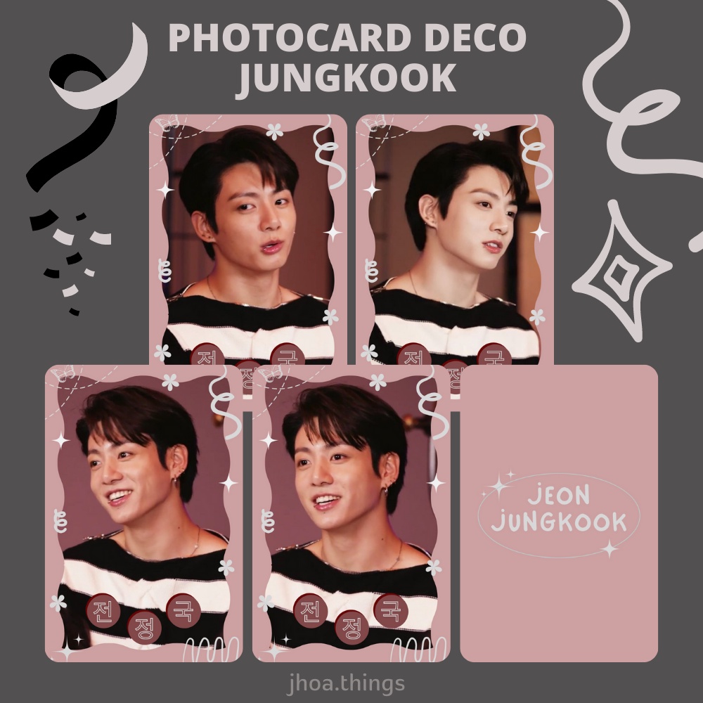 [UNOFFICIAL] PHOTOCARD DECO BTS JUNGKOOK JK