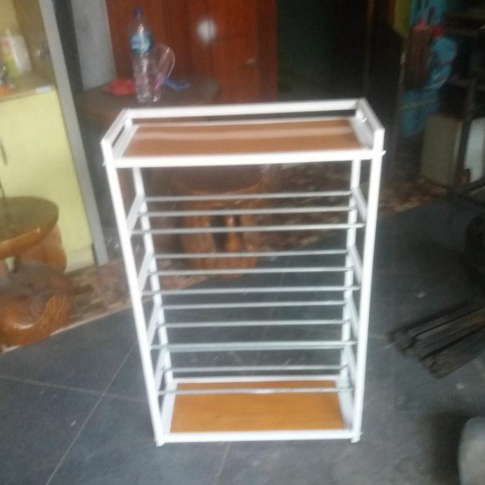 rak sepatu besi minimalis