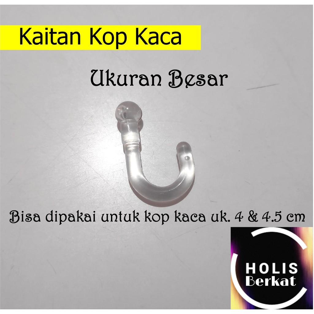 Kaitan Kop Kaca Plastik Ukuran Besar (10 pcs)